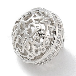 Rack Plating Brass Micro Pave Clear Cubic Zirconia Pendants&nbsp;KK-L224-005P