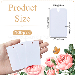 100Pcs PVC Plastic Blank Big Pendants&nbsp;KY-SP0001-72C