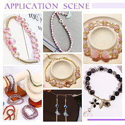DIY Polymer Clay Rhinestone & Gold Sand Lampwork Beads Making Findings Beads Kits&nbsp;RB-PH0001-59