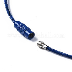 Spray Painted 201 Stainless Steel Wire Cable Keychains&nbsp;BJEW-T019-01B
