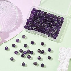 100Pcs Natural Amethyst Beads&nbsp;G-SP0001-22B