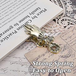 1Pc Hand Shape Zinc Alloy Note Clips&nbsp;OFST-CP0001-18AB