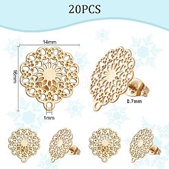 304 Stainless Steel Stud Earring Findings&nbsp;STAS-UN0002-22G
