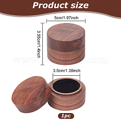 Column Wooden Couple Ring Boxes&nbsp;OBOX-WH0001-05