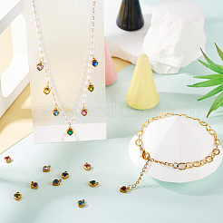 20Pcs 304 Stainless Steel Rhinestone Pendants&nbsp;STAS-TA0002-91