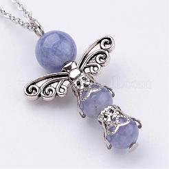 Natural Gemstone Pendant Necklaces&nbsp;NJEW-JN01645