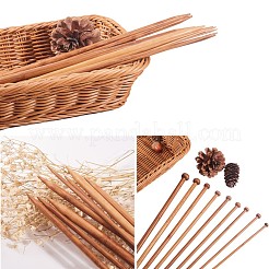 Carbonize Bamboo Knitting Needles Set&nbsp;TOOL-WH0016-16