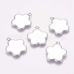 Tarnish Resistant 304 Stainless Steel Pendant Cabochon Settings&nbsp;STAS-K148-06