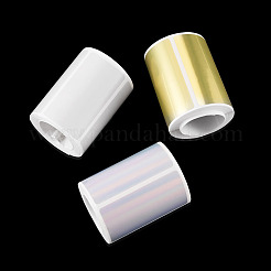 3 Rolls 3 Styles Vinyl Plastic Printable Holographic Stickers&nbsp;OFST-TA0001-10E