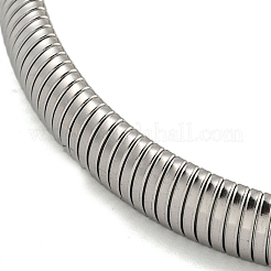 Non-Tarnish 304 Stainless Steel Spring Bangles for Women Men&nbsp;BJEW-U003-02B-P