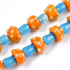 Handmade Lampwork Beads Strands&nbsp;X-LAMP-N024-09G