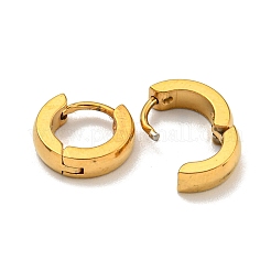 PVD Vacuum Plating 202 Stainless Steel Huggie Hoop Earrings with 304 Stainless Steel Pins for Women&nbsp;EJEW-H003-01G