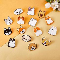 16 Pieces Acrylic Dog Brooch Pins Set&nbsp;JBR112A