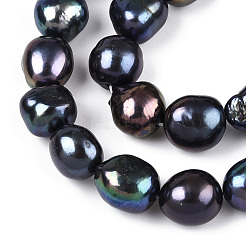 Natural Cultured Freshwater Pearl Beads Strands&nbsp;PEAR-N014-10C