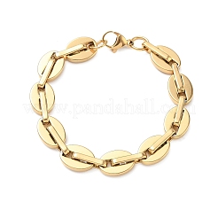12MM 304 Stainless Steel Oval Link Chain Bracelets&nbsp;SA-CBA2696-13G