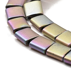Electroplated Frosted Non-magnetic Synthetic Hematite Beads Strands&nbsp;G-G089-B01-17