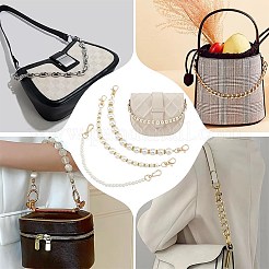 3Pcs 3 Style ABS Plastic Imitation Pearl Beaded Bag Handles&nbsp;DIY-PH0013-29