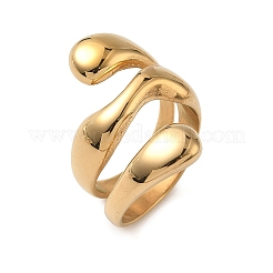 304 Stainless Steel Cuff Rings&nbsp;RJEW-Z118-12G