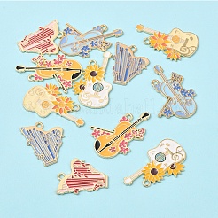 12Pcs 6 Styles Alloy Enamel Pendants&nbsp;ENAM-FS0002-58