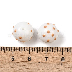 Baking Paint Glass Beads Strands&nbsp;LAMP-TAC0010-08