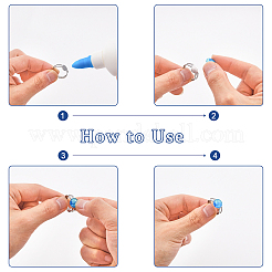50Pcs Adjustable 304 Stainless Steel Finger Rings Findings&nbsp;DIY-CA0005-54