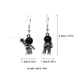 Spaceman Alloy Glass Dangle Earrings&nbsp;FS-WG19CA4-01
