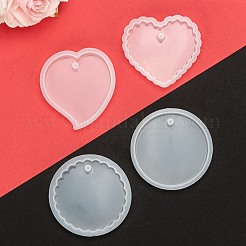 4Pcs 4 Style Pendant Silicone Molds&nbsp;DIY-LS0003-18