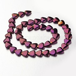 Electroplate Non-magnetic Synthetic Hematite Bead Strands&nbsp;G-F300-22C-04
