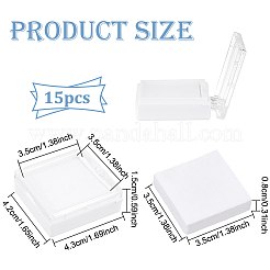 Transparent Acrylic Loose Diamond Display Boxes&nbsp;LS-CON-WH0088-21