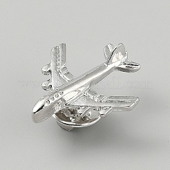 Airplane Alloy Lapel Pin Backs for Backpack Clothes&nbsp;JEWB-WH0044-02A-P