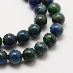 Natural Chrysocolla and Lapis Lazuli Beads Strands&nbsp;X-G-P281-03-8mm