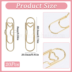208Pcs Carbon Steel Pen Clips for Notebook Scrapbook&nbsp;FIND-SP0003-01G