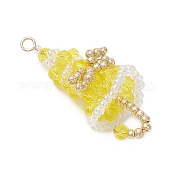 7Pcs Glass Pendants&nbsp;PALLOY-MZ01164