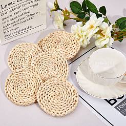 Handmade Corn Straw Woven Placemats&nbsp;AJEW-WH0016-79
