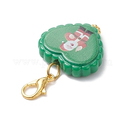 Christmas Printed Opaque Acrylic Pendant Decorations&nbsp;HJEW-JM04476