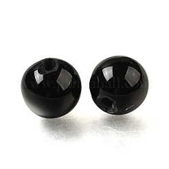 (Defective Closeout Sale: Damaged Hole Edge) Natural Black Onyx(Dyed & Heated) Beads&nbsp;G-XCP0001-22
