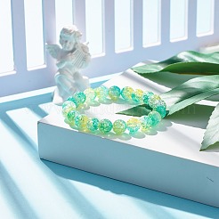 10MM Candy Color Acrylic Round Beaded Stretch Bracelet for Women&nbsp;BJEW-JB07585