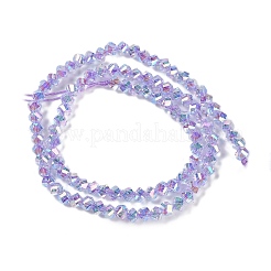 Electroplate Glass Beads Strands&nbsp;GLAA-Q105-04