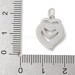 Brass Pave Natural White Shell Pendants&nbsp;KK-S522-08C-P