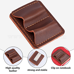 PU Leather Double Pen Pencil Holder Clip&nbsp;AJEW-WH0410-301A
