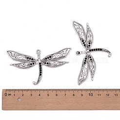 Dragonfly Alloy Pendant Rhinestone Settings&nbsp;PALLOY-A11-3641-AS-FF