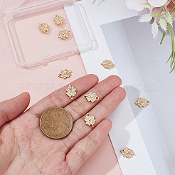 10Pcs Brass Micro Pave Cubic Zirconia Charms&nbsp;KK-HY0004-34