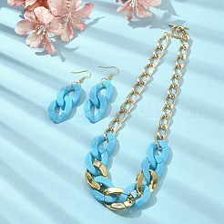 Acrylic Chains Jewelry Set&nbsp;SJEW-JS01288-05