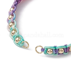 Polyester Braided Bead Bracelet Making&nbsp;AJEW-JB01249