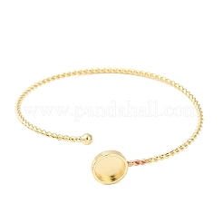 Brass Twisted Ring Cuff Bangle Making&nbsp;FIND-P035-09G