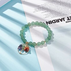 5Pcs 5 Style Natural Mixed Gemstone Stretch Bracelets Set&nbsp;BJEW-JB08748