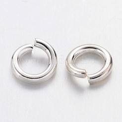 Silver Color Plated Brass Open Jump Rings&nbsp;X-JRC4MM-NFS