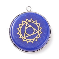 Natural & Synthetic Mixed Stone Pendants&nbsp;PALLOY-JF01648-03