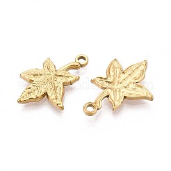 304 Stainless Steel Maple Leaf Pendants&nbsp;STAS-T067-53G