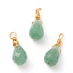 Wire Wrapped Faceted Natural & Synthetic Mixed Stone Pendants&nbsp;X-PALLOY-JF00541